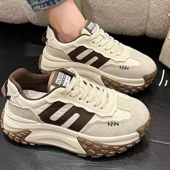 Showing image for Soft Low Cut Breathable Round Toe Women Sneakers - Brown Soft Low Cut Breathable Round Toe Women Sneakers - Brown |image