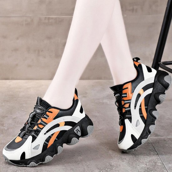 Showing image for Cross Straps Breathable Flat Bottom Lace Up Sports Sneakers - White Cross Straps Breathable Flat Bottom Lace Up Sports Sneakers - White |image