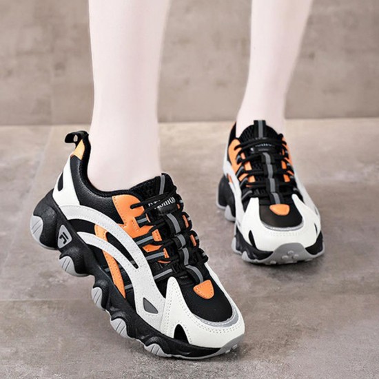 Showing image for Cross Straps Breathable Flat Bottom Lace Up Sports Sneakers - White Cross Straps Breathable Flat Bottom Lace Up Sports Sneakers - White |image