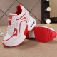 Breathable Platform Round Head Lace Up Women Sneakers Red