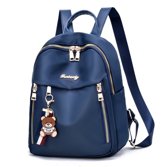 Trendy Micky Mouse Waterproof Women Travel Backpack - Blue |image