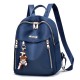 Trendy Micky Mouse Waterproof Women Travel Backpack - Blue