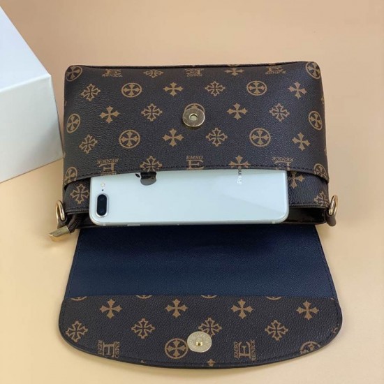 Showing image for Elegant Zipper Pocket Flap Letters Printed Shoulder Bag - Chocolate Elegant Zipper Pocket Flap Geometric Pattern Shoulder Bag - Chocolate |image