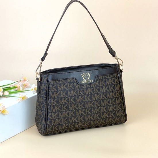 Luxury Cross Border Letter Printed Women Shoulder Bag - Chocolate |image