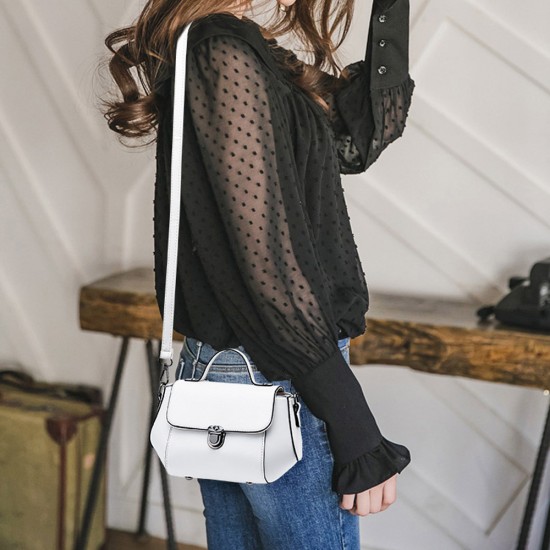 Showing image for Stylish and Functional Adjustable Strip Women Shoulder Bag - White Stylish and Functional Adjustable Strip Women Shoulder Bag - White |image