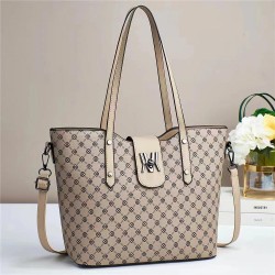 Trendy Check Box Pattern  Cross-Border Tote Shoulder Bags - Beige