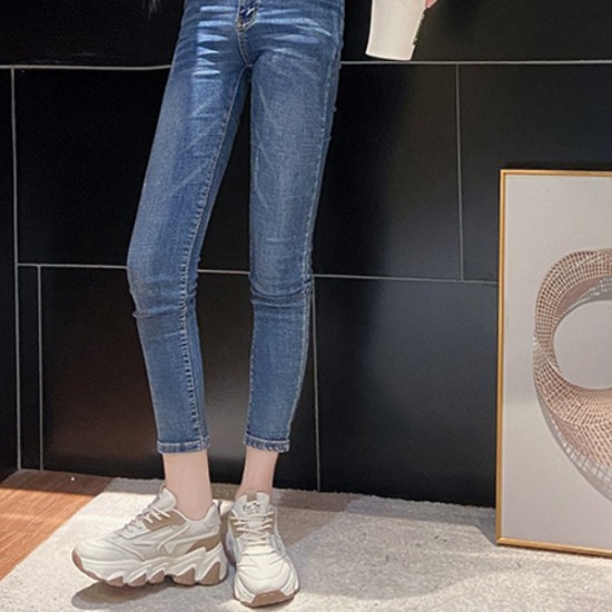 Comfort Color Block Front Chunky Lace up Sneakers - Beige |image