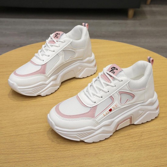 Showing image for Roman Style Comfortable Thick Sole Mesh Cross Straps Sneakers - Pink Roman Style Comfortable Thick Sole Mesh Cross Straps Sneakers - Pink |image