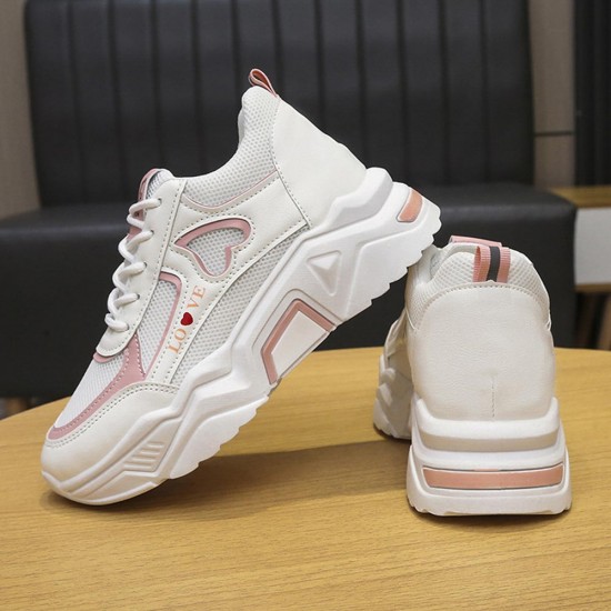 Showing image for Roman Style Comfortable Thick Sole Mesh Cross Straps Sneakers - Pink Roman Style Comfortable Thick Sole Mesh Cross Straps Sneakers - Pink |image