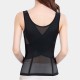 Tank Top Tummy Control Corset Shapewear Bodysuit - Black |image