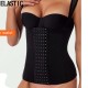 Tank Top Tummy Control Corset Shapewear Bodysuit - Black |image