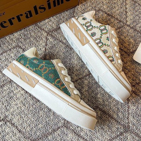 Showing image for Canvas Comfortable High Quality Women Sports Sneakers - Green Canvas Comfortable High Quality Women Sports Sneakers - Green |image