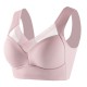 Leisure Thin Soft Comfy Pullover Seamless Padded Bra - Pink |image