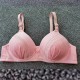 Comfort Full Figure Bralette Shaping Cup Padded Bra - Pink