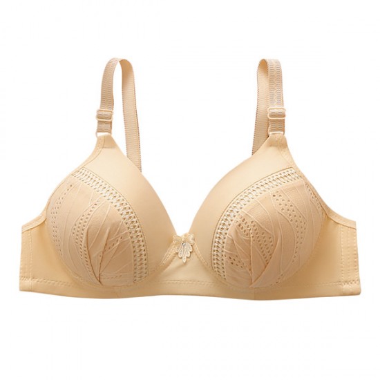Show Image for Comfort Full Figure Bralette Shaping Cup Padded Bra - Red Comfort Full Figure Bralette Shaping Cup Padded Bra - Cream |image