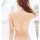 Cross Beautiful Back Thickened Lace Push-up Tube Top Brassiere - Cream |image