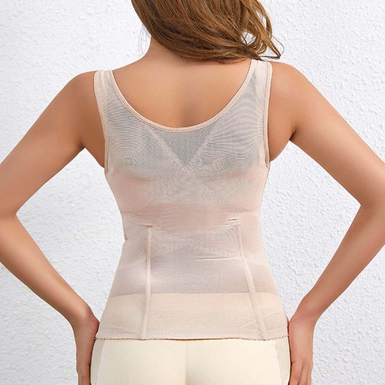 Show Image for Tank Top Tummy Control Corset Shapewear Bodysuit - Cream Tank Top Tummy Control Corset Shapewear Bodysuit - Cream |image