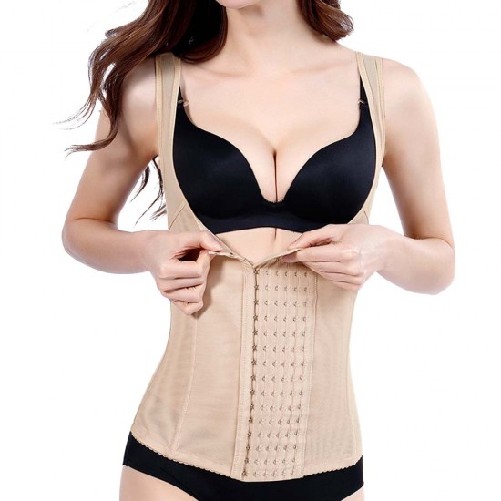 Show Image for Tank Top Tummy Control Corset Shapewear Bodysuit - Cream Tank Top Tummy Control Corset Shapewear Bodysuit - Cream |image