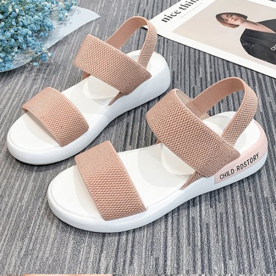 Showing image for Fairy Style Elastic Strappy Open Toe Women Sports Sandals - Pink Fairy Style Elastic Strappy Open Toe Women Sports Sandals - Pink |image