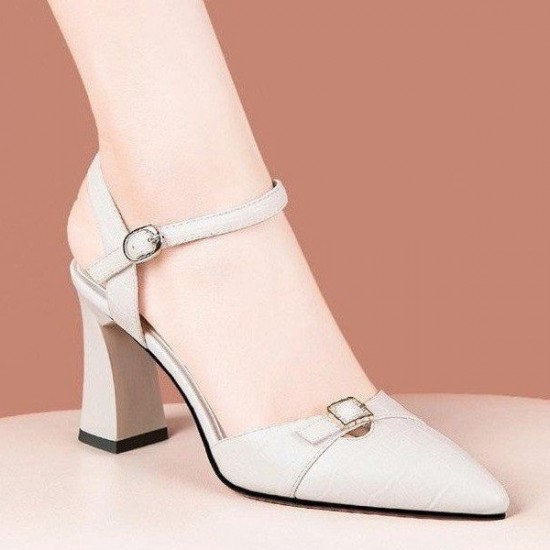 Showing image for Comfortable Pointed Toe Party High Heel Pumps Sandals - Cream Comfortable Pointed Toe Party High Heel Pumps Sandals - Cream |image