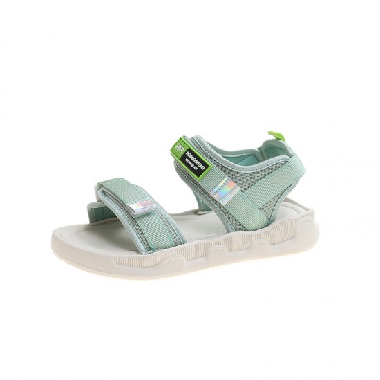 Comfortable Non Slip Soft Bottom Sports Velcro Closure Sandals - Green |image