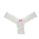 Fashionable Lace Floral Hollows Out Thong Panty Women's Underwear - White