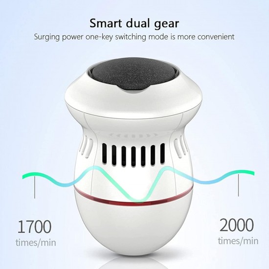 Professional dual-speed USB rechargeable electronic callus remover, perfect for effective foot care