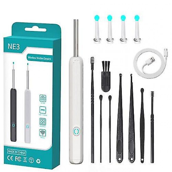 NE3pro Otoscope: High-Resolution 1080P HD Video, Elimination Spoon, and Advanced Load Otoscope