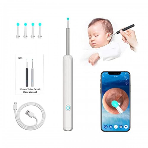 NE3pro Otoscope: High-Resolution 1080P HD Video, Elimination Spoon, and Advanced Load Otoscope