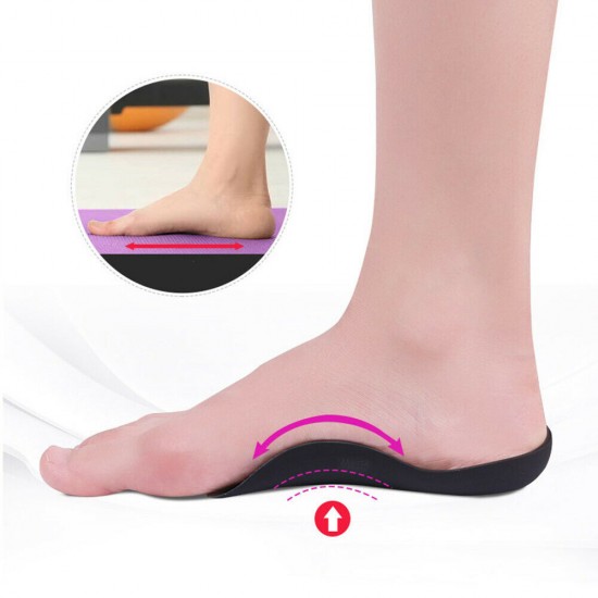 Flat foot corrective insoles with arch support, designed for foot comfort and posture improvement