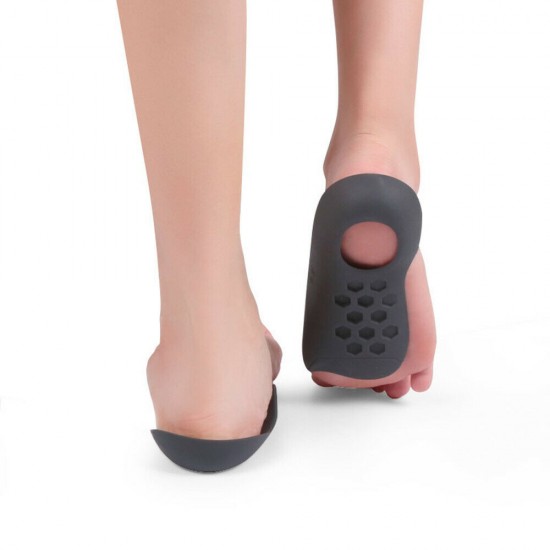 Flat foot corrective insoles with arch support, designed for foot comfort and posture improvement