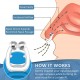 Magnetic silicone anti-snore nose clip designed for comfortable sleep aid and apnea relief