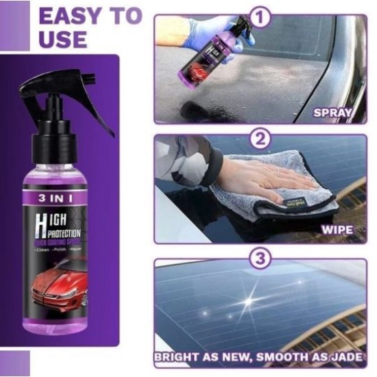 Shine Armor Fortify Quick Coat ceramic coating, 3 in 1 hydrophobic car wax in 100ml, for durable shine and protection Shine Armor Fortify Quick Coat Ceramic Coating 3 In 1 Hydrophobic Car Wax 100ml |image