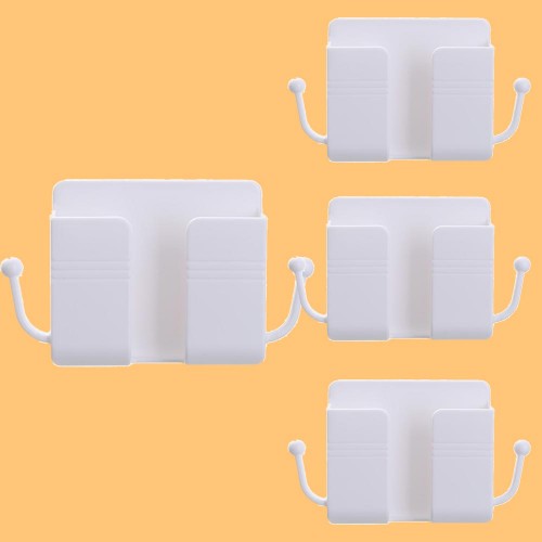 Self Adhesive Wall-Mounted Storage Box Multi-Function Wall Phone Holder |image