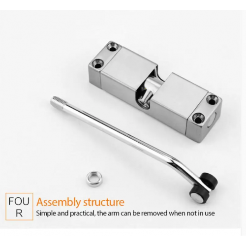 Automatic Mounted Spring Door Closer Adjustable Self-Closing for Home and Office Doors |image