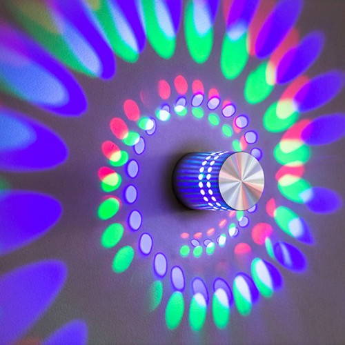 Led Wall Light Wall Lamp Spiral Effect With Controller |image