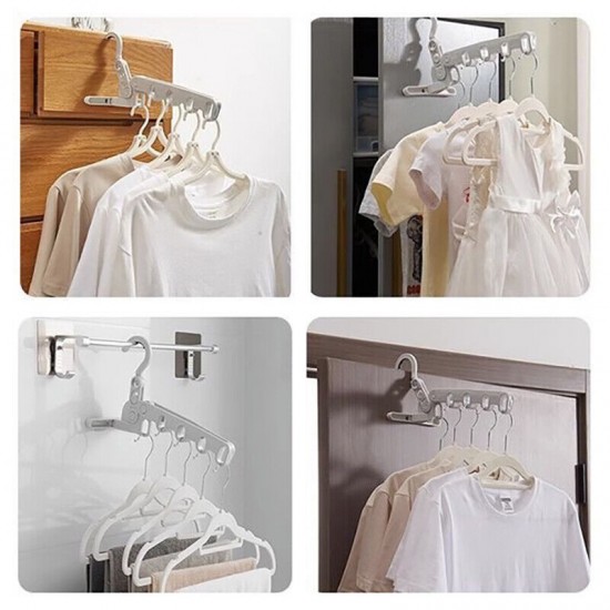 Foldable 5-Hole Clothes Drying Rack: Portable Travel Clothes Hanger |image