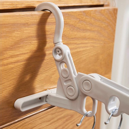 Foldable 5-Hole Clothes Drying Rack: Portable Travel Clothes Hanger |image