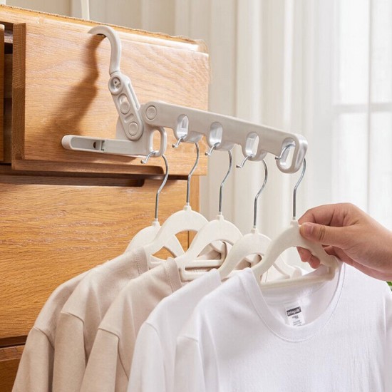 Foldable 5-Hole Clothes Drying Rack: Portable Travel Clothes Hanger |image