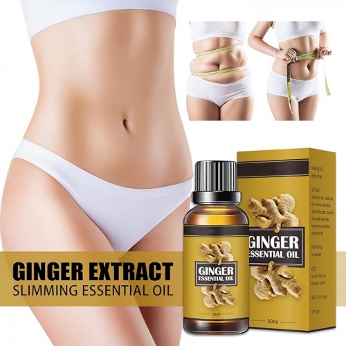 Ginger Essential Oil Belly Drainage and Wellness in a Big Bottle |image