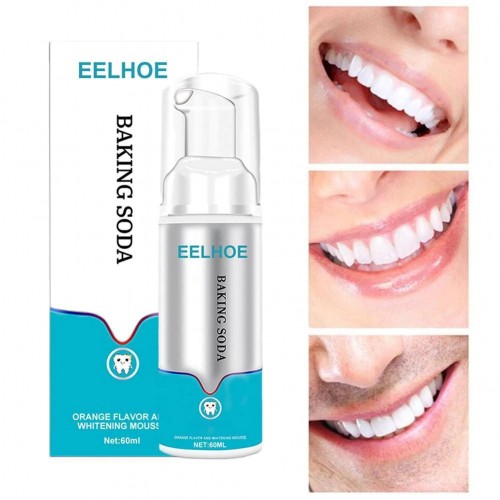 Baking Soda Teeth Whitening Mousse Naturally Brighten Your Smile |image