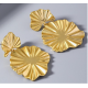 Gold Flower Earrings For Women Exaggerated Party Jewelry |image