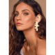 Gold Leaf Earrings Luxurious Elegance For Woman |image