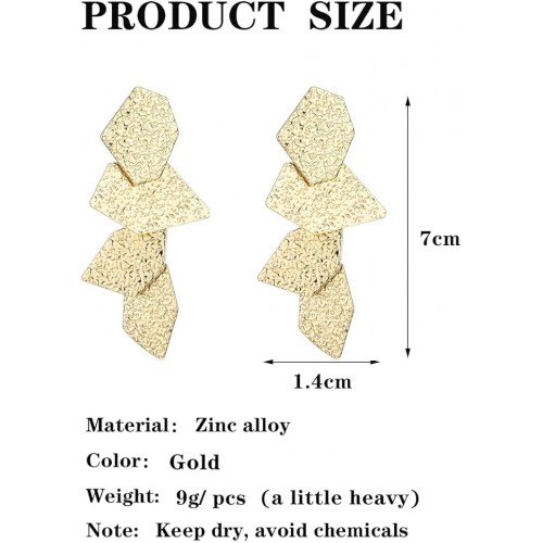 Gold Leaf Earrings Luxurious Elegance For Woman |image