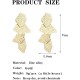 Gold Leaf Earrings Luxurious Elegance For Woman |image
