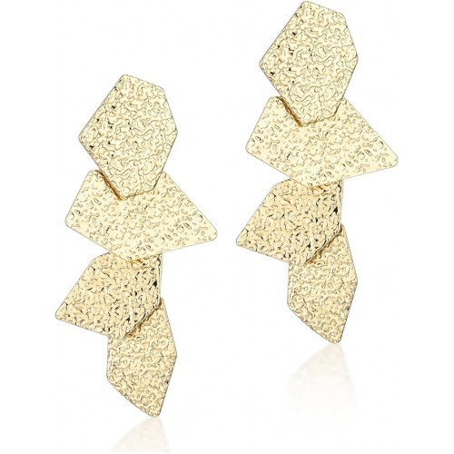Gold Leaf Earrings Luxurious Elegance For Woman |image