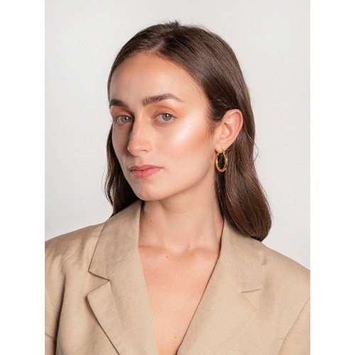 Gold Plated Hoop Earrings A Timeless Choice For Women |image