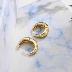 Bold And Beautiful Chunky Gold Hoop Earrings 