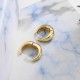 Bold And Beautiful Chunky Gold Hoop Earrings |image