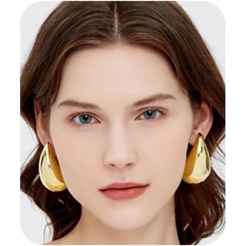 Elegant Teardrop Gold Earrings A Timeless Classic |image